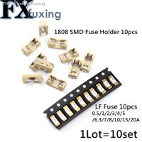 ✔ 10Set/LOT 1808 SMD fuse holder Socket fuse box base transposon 6.1x2.69mm temperature Plastic Shell 1A 2A 3A 4A 5A 6.3A 7A 8A 10