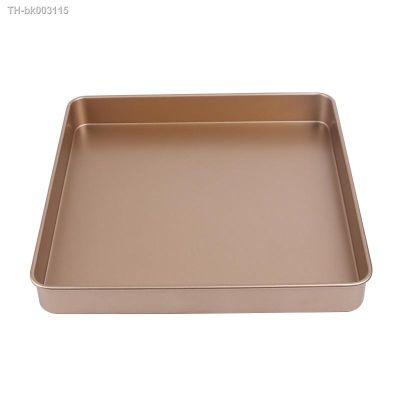 ○✐ Thickened 11-Inch Square Baking Pan Carbon steel Cake Roll Nougat Biscuit Baking Mold Oven Non-Stick 28x28Cm