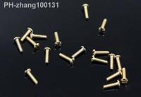 200pcs Gold Color 1.0x3.6mm Eyeglasses Glasses Nose Pad Screws Slotted Head