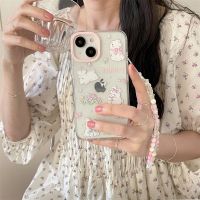 [Free ship] cartoon glitter rabbit 13pro/14Promax mobile phone case suitable for 11/12pro soft shell