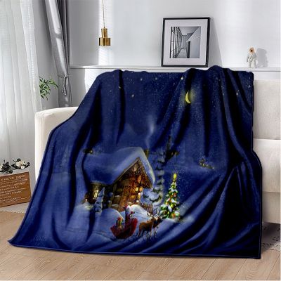 Christmas Gift Soft Plush Sofa Bed Throwing Cartoon Picnic Blankets Modern Flannel Blanket Cover Gedruckt Bettdecke Geschenk