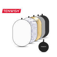 Tenwish ซม.ภาพแผ่นสะท้อนแสงการถ่ายภาพชุด5-In-1ทอง/เงิน/สีขาว/สีดำ/Diffuser ผู้ถือคลิป Multi-Disc กระเป๋าถือสำหรับสตูดิโอกลางแจ้ง