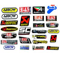 【LZ】 Motorcycle Exhaust Pipes Decal Sticker Aluminium 3D Heat-resistant Decals Sticker Universal For Scorpio Two Brother Arrow MIVV