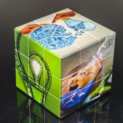 3x3x3 Speed Magic Cube Puzzle 3D Creative Light Bulbs Magic Cube Education Learnning Cubo Magico Toys Children Kids Brain Teasers