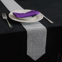 【cw】 Luxury Diamond Table Runners Modern Narrow Tablecloth Gold Silver Table Runner for Wedding Decoration Party Home Decor ！