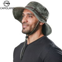 CAMOLAND Cotton Bucket Hats For Women Men Letter Design Panama Cap Wide Brim Male Hiking Fishing Hat Washed Boonie Caps