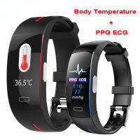 Healthy Fitness Trackers P3A ECG PPG Smart Bracelet Heart-Rate Blood Wristband Body Temperature Smart Watches Men Women