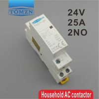 TOCT1 2P 25A 24V 50/60HZ ราง Din บ้าน Ac คอนแทค1NC 1NO หรือ2NO