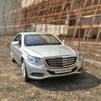 1:32 Scale -Benz Maybach S600สี่ประตูรถหรูรุ่นเสียงและแสงดึงกลับโลหะเครื่องประดับคอลเลกชันของเล่นเด็ก