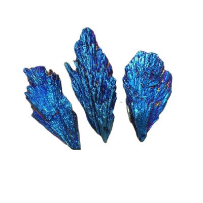 ควอตซ์ธรรมชาติหินการรักษาด้วยคริสตัลสีดำทัวร์มาลีนไททาเนียม Aura ไคยาไนต์สีน้ำเงินหยาบผู้นำเข้าขาย
