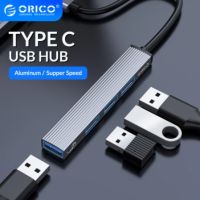 ORICO Aluminum Type C HUB 4 Port USB 3.0 2.0 Ultra Slim Portable Splitter Card Reader Adapter Station For Computer Accessories