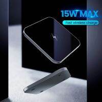 ℗◘ DW01 Square Phone Wireless Charge Metal Mirror Glass 15Wquick charge Qi Office Desktop The Portable Type C Interface