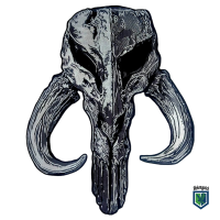 Mandalorian Skull Mythosaur Patch