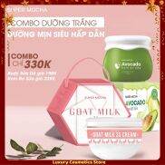 Combo Kem Body Bơ 200g Và Kem Body Sữa Dê 200g