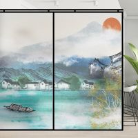 Landscape Window Film Privacy Sticker UV Blocking Heat Control  Window Coverings Window Tint for Homedecor Window Sticker and Films