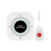 Wireless Caregiver Alert System Patient Sos Call Button Elderly Help Pager Emergency Alarm Home Security Smart Phone App Control