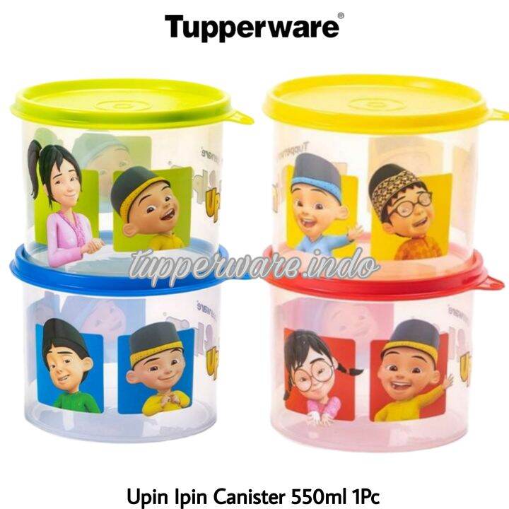 Tupperware Upin Ipin Cutie Canister 1pc Ecer Compact Canister 550ml