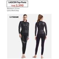 Lagcen wetsuit Set Women  neoprene 2.5mm Black (ชุดเว็ทดำน้ำ) พร้อมส่งจากไทย