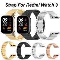 Stainless Steel Strap For Redmi Watch 3 Bracelet Global Version Metal Correa Band For Redmi Watch 3 Butterfly Link Watchbands