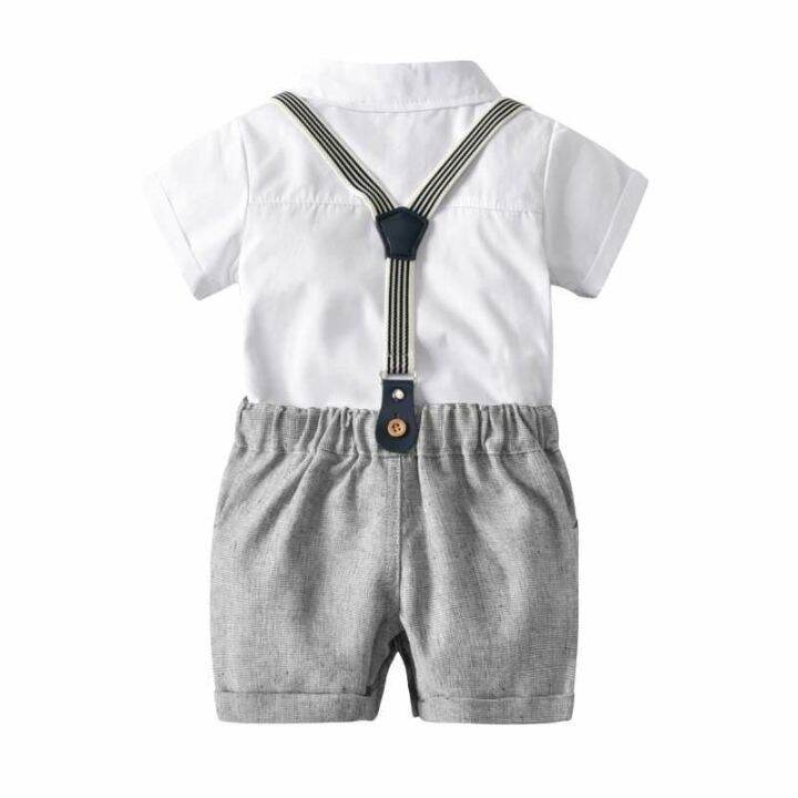 cod-baby-and-childrens-overalls-suit-baby-boys-short-sleeved-gentlemans-outwear-trendy-style-one-piece-on-behalf-of