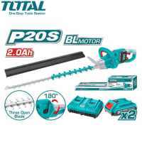 TOTAL เครื่องตัดแต่งกิ่งไม้ ไร้สาย 40 V ใบมีดยาว 650 มม. (25.5 นิ้ว) (แบต 2 ก้อน + แท่นชาร์จคู่) รุ่น THTLI400282