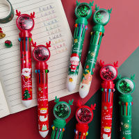 Merry Christmas ??? ปากกาคริสมาสต์ ??‍? (1 แท่งมี 10 สี)  #ปากกา10สี #ขอคละสีคละลายส่ง #พร้อมส่ง เอาไว้แจกเป็นของขวัญก็ดีงาม ❤️