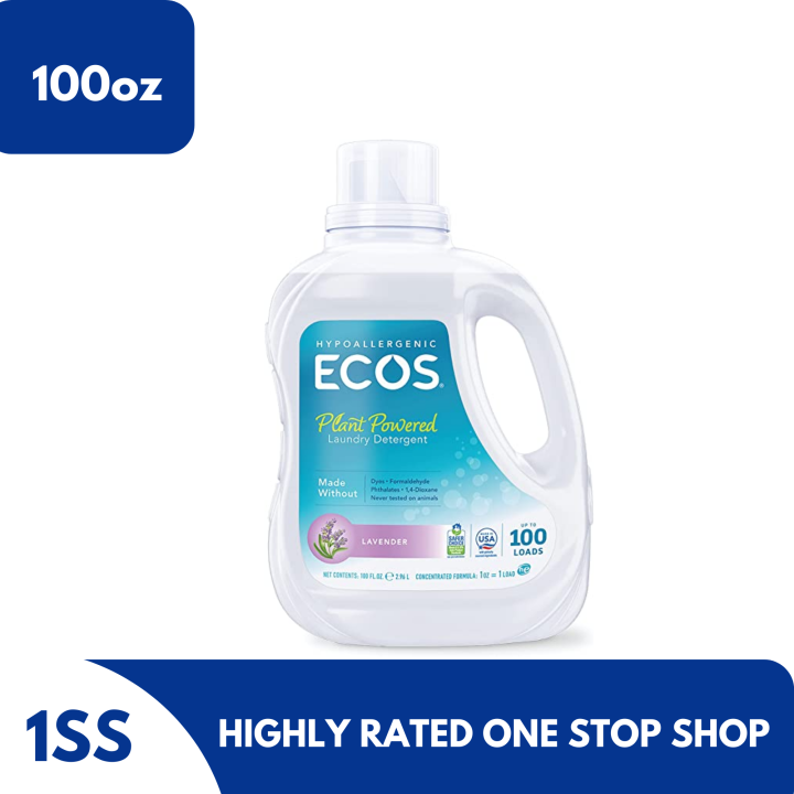 Ecos Plant Based Laundry Detergent Lavender, 100oz Lazada PH