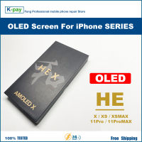 Dia OLED สำหรับ X 11 Pro ชิ้นส่วนจอสัมผัสแอลซีดีของเครื่องแปลงดิจิทัลสำหรับ Xs XSMax Pantalla OLED Paparan LCD