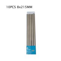 Wowshine Factory free shipping stainless steel drinking straws 10pcs/lot 8mmx215mm Rust Free Resuable Straws Specialty Glassware