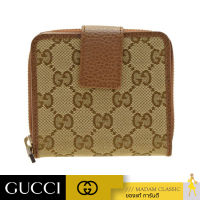 กระเป๋าสตางค์ GUCCI ORIGINAL GG ZIP AROUND SHORT WALLET (BEIGE/BROWN)