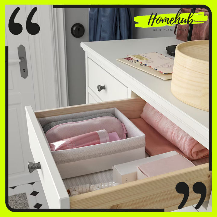 [ HOMEHUB ] IKEA ORGANIZER BOX BAXNA ORGANISER BOX GREY WHITE PENYUSUN