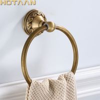 Bathroom Towel holder Aluminium Wall Mounted Round Antique Brass Towel Ring Towel Holder Classic Bathroom Accessories13991-W