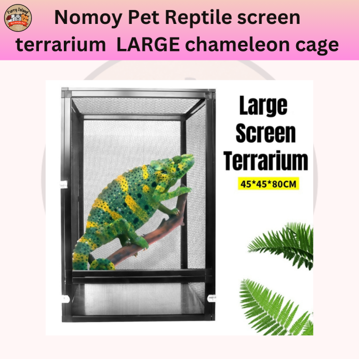 Nomoy Pet Reptile screen terrarium LARGE chameleon cage reptile