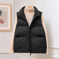 Women Sleeveless Womens Ultra Light Duck Down Vests Loose Jacket Girl Gilet Lightweight Windproof Female Warm Waistcoat