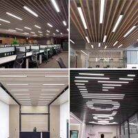 Spot parcel post Super Bright LED Long Lamp Office Chandelier Hairdressing Shop Commercial Classroom Ceiling Live Studio Supermarket Fluorescent Lamp