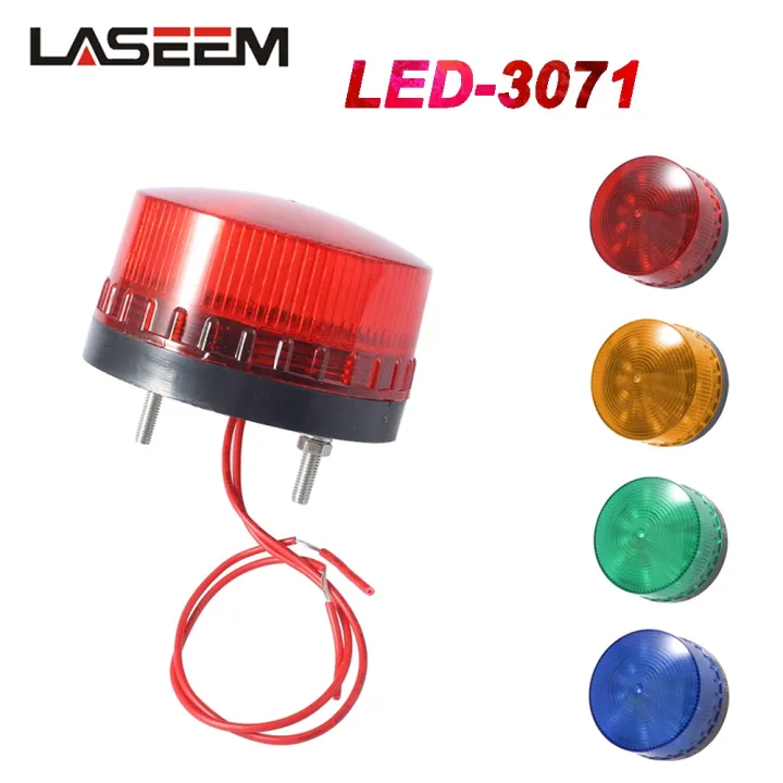 Strobe Signal Warning light LED 3071 12V 24V 220V Indicator Lamp small