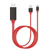 [LUNA electronic accessories] 1ชิ้นประเภท C เป็น HDMI-ใช้ได้สายอะแดปเตอร์30ตัวแปลง Hz ที่มีพลังงาน USB สำหรับ HDTV เสียงดิจิตอล