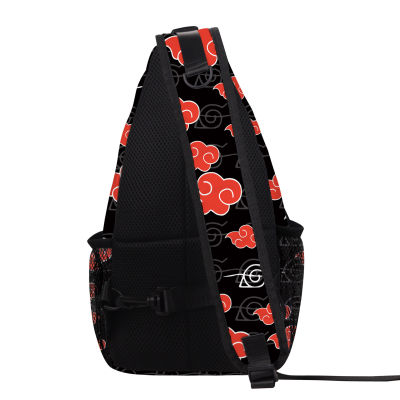 naruto student crossbody waist bag satchel outdoor travel chest bag