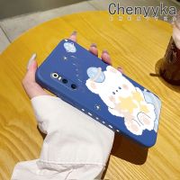 เคส Chenyyka สำหรับ Vivo X27 Pro V27 Pro 5G V27E ลายการ์ตูนรูปหมีน่ารักเคสโทรศัพท์ดีไซน์ใหม่บางๆที่ป้องกันขอบสี่เหลี่ยมเคสนิ่มเคสปลอกซิลิโคนเคสกันกระแทก