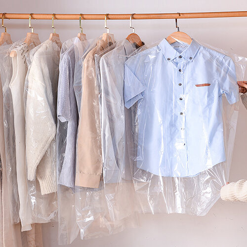 10/50/100pc Plastic Clear Polythene Garment Cover Dry Cleaner Dress Clothes Bag 