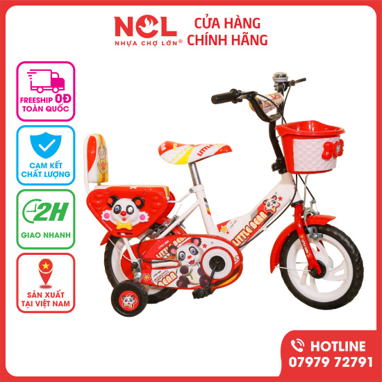 Xe đạp trẻ em nhựa chợ lớn 12 inch k85 dành cho bé từ 2 - 3 tuổi - m1565 - ảnh sản phẩm 1