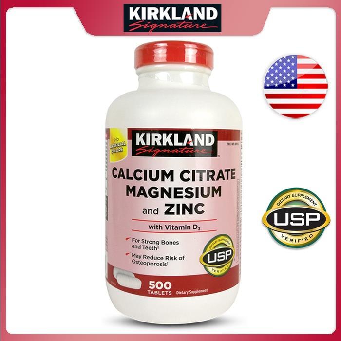 NEW Kirkland Signature Calcium Citrate Magnesium and Zinc With Vitamin