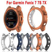 เคสป้องกันนาฬิกาสำหรับ Garmin Fenix7 Fenix 7S 7X Tpu นิ่มกรอบป้องกันชุบกันกระแทก