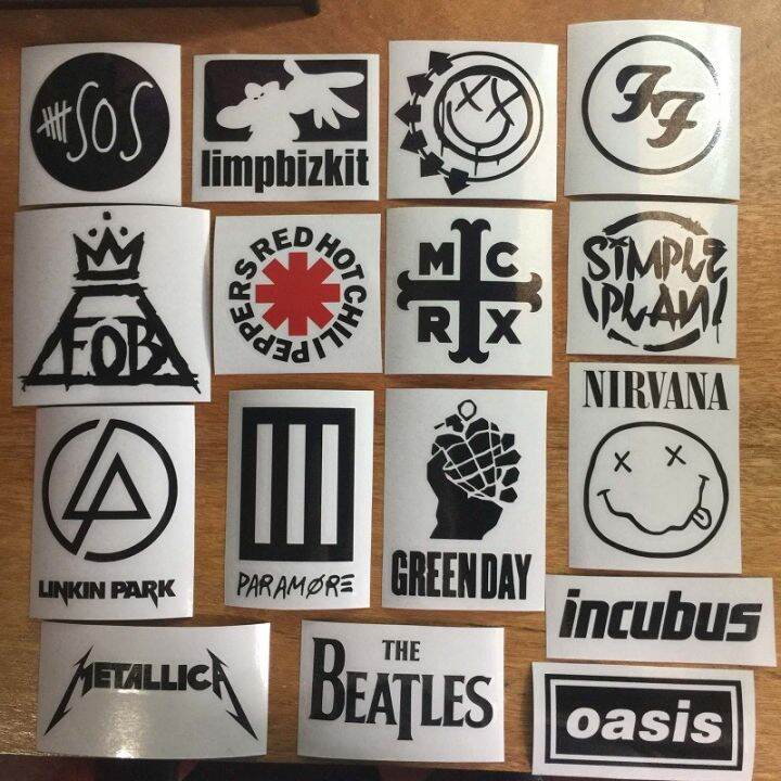 Hot dbwx73 Rock Band Logo Stickers - Vinyl Sticker | Lazada PH