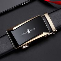 Genuine leather belt mens genuine leather pure cowhide automatic buckle young people trend belt business casual pants belt Belts