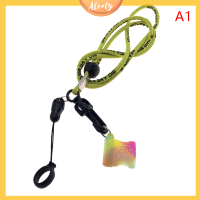 Aleaty? แหวนซิลิโคนแบบพกพา lanyard สลิงไม่ลื่นแขวนแหวน Anti-DROP ROPE band คู่หัวกีฬาคอเชือก