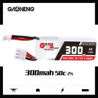 2ชิ้น Gaoneng GNB 300Mah 2S 7.6V 50C/100C HV Lipo พร้อมปลั๊ก PH2.0สำหรับ EMAX TINYHAWK S Micro Car โดรนบังคับวิทยุ FPV ในร่ม