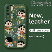 เคส Chenyyyka สำหรับ Huawei Y9 Prime 2019 P Smart Z Honor 9X การ์ตูนน่ารักสีเทียน Shin-Chan เคสโทรศัพท์นุ่มหนังฝาปิดด้านหลังเลนส์เต็มรูปแบบเคสป้องกันกล้องกันกระแทก