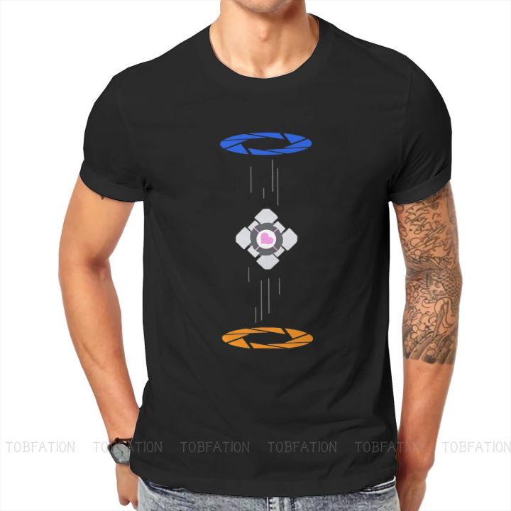 portal-chell-video-game-aperture-tshirt-classic-alternative-mens-clothes-tops-oversized-cotton-o-neck-t-shirt
