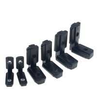 10pcs/Pack 2020 Black L Shape Interior Corner Connector Joint Bracket with screws for 2020 3030 4040 EU Aluminum Profile Hand Tool Parts Accessories